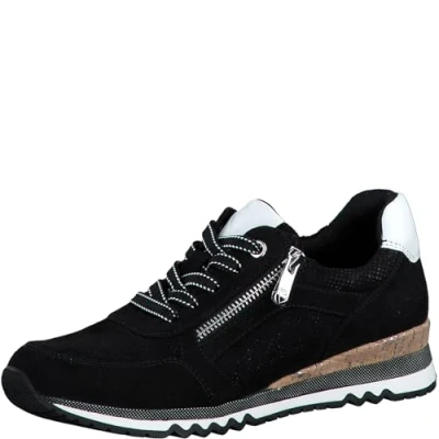 Afbeelding van MARCO TOZZI 2 23781 41 dames Sneaker, BLACK/WHITE, 36 EU