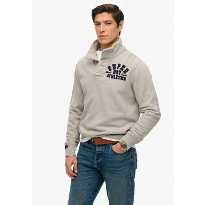 Afbeelding van Superdry Vintage Athletic Trui, Heren, Maat: Large, Light grey marl