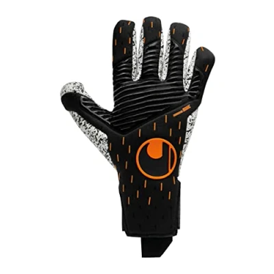 Afbeelding van uhlsport Supergrip Finger Surroun Keepershandschoenen, Maat: 10.5, Schwarzweissorange