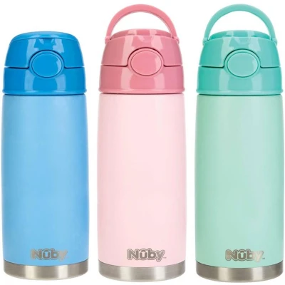 Afbeelding van Nuby Thermosbeker 420 ml 3 jaar+ pastel 1 stuks