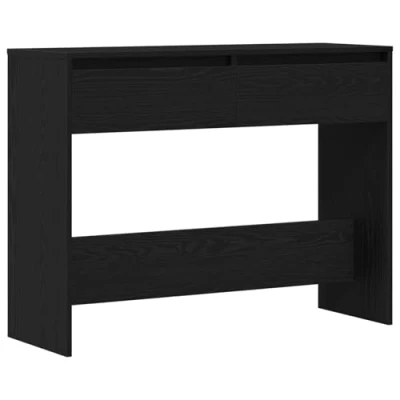 Afbeelding van vidaXL Console Tafel Zwart Eiken Gefabriceerd hout 100 x 35 76,8 cm