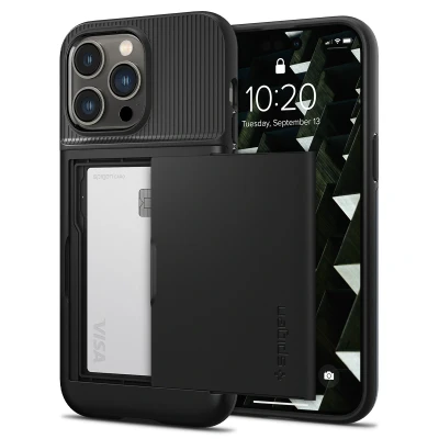 Afbeelding van Apple iPhone 14 Pro Hoesje Kunststof Spigen Hardcase/Backcover Zwart Telefoonhoesje Shockproof/Valbescherming