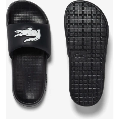 Afbeelding van Lacoste Men Serve Slide 1.0 Black White Schoenmaat 43 44