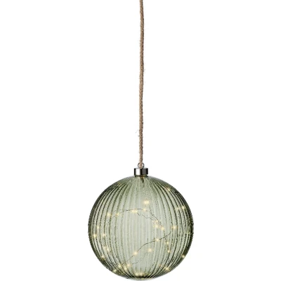 Afbeelding van Lumineo Micro LED bal lamp ø20 cm 40 lampjes Groen