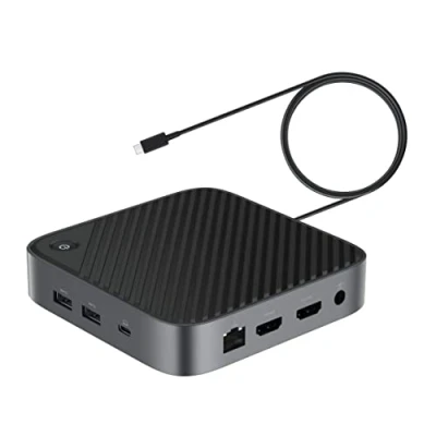 Afbeelding van M TECK USB C Docking station 2 x HDMI + 3 A Ethernet Audio SD/MicroSD 1 (100W)