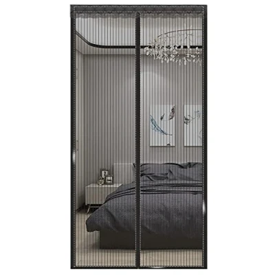 Afbeelding van 105 x 240 cm (B H) vliegengaas, muggendeurscherm, magnetische hordeur, verwijderbaar, wasbaar