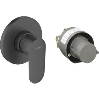 Afbeelding van hansgrohe vernis blend a ngreeps inbouw douchemengkraan set mat zwart 71663670