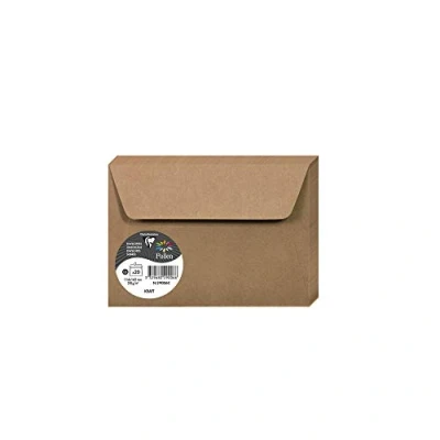 Afbeelding van Clairefontaine Pollen kaarten, 20 stuks envelop 16,2X11,4 Kraft