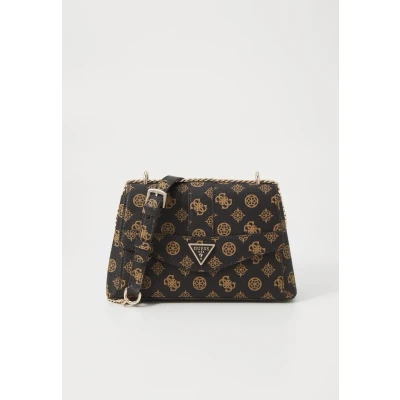 Afbeelding van Guess Dorys Convertible Xbody FLAP Schoudertas mocha, Dames, Maat: One Size, Mocha