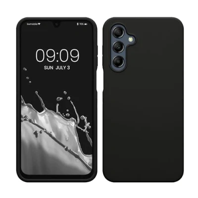 Afbeelding van kwmobile telefoonhoesje geschikt voor Samsung Galaxy A16 5G Hoesje met siliconen coating Smartphone case in zwart