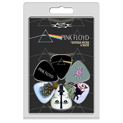 Afbeelding van Perri&#039;s Pink Floyd Dark Side of the Moon Plectrum Medium 0.71 mm 6 pack