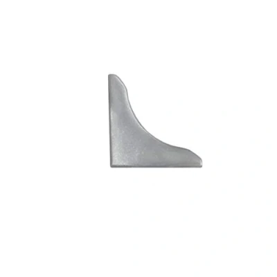 Afbeelding van DQ PP afdekprofiel eindstuk, aluminium, 13 x mm, pvc, keukenstrip voor het werkblad, in de keuken, wandafsluitprofiel, tafelbladprofiel