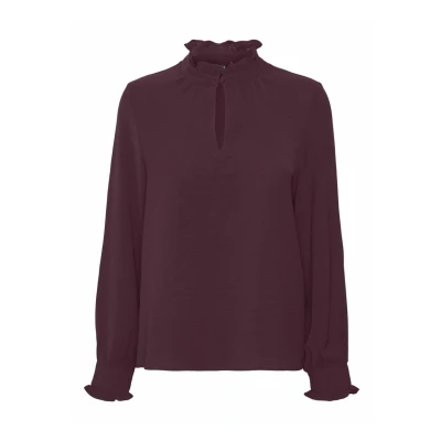 Afbeelding van Vero Moda Blouse, Dames, Maat: Small, Winetasting