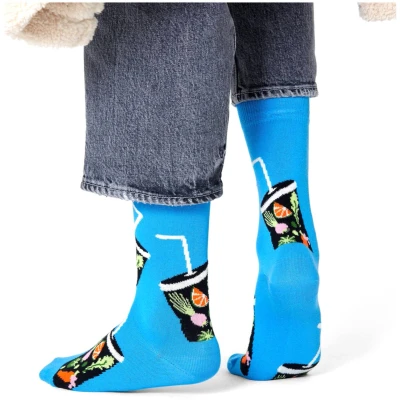 Afbeelding van Happy socks Sokken Smoothie Sock Rood patroon katoen Maat 41/46