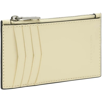 Afbeelding van LIEBESKIND BERLIN Leren Kaarthouder Franzis Lack Distressed New Wallet Lemonade Lichtgeel