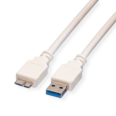 Afbeelding van VALUE USB 3.2 Gen 1 kabel, type, A m Micro B M, wit, 0,8