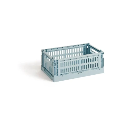 Afbeelding van Hay Colour Crate Krat RE Opbergbak S Dusty Blue