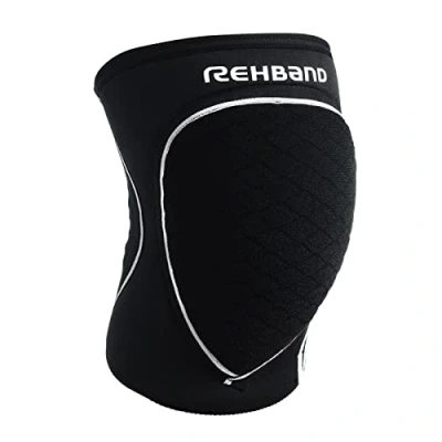 Afbeelding van Rehband kniebeschermers 1 stuk of paar, handbal &amp; volleybal comfortabel nauwsluitend, Kleur:Zwart, Maat:XXL