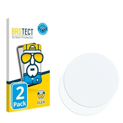 Afbeelding van BROTECT Fullscreen Schutzfolie Displayschutz Folie Klar Transparent, Smartwatch beschermfolie, Transparant