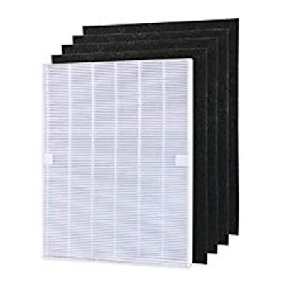 Afbeelding van WuYan 4 stks Luchtreiniger Onderdelen Carbon pre filters en 1 Hoofd HEPA filter voor Winix 115115 5300 5500 6300