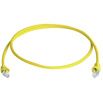 Afbeelding van Telegärtner L00006A0049 RJ45 Netwerkkabel, patchkabel CAT 6A S/FTP 15.00 m Geel Vlambestendig, Snagless, Pair afscherming, Afgeschermd (dubbel), Halogeenvrij,
