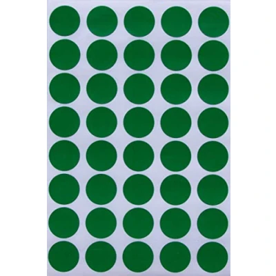 Afbeelding van Royal Green Ronde Stickers Etiketten Stippen Sticker 19mm (ongeveer 2cm) 3/4 Inch Groen 600 Pack