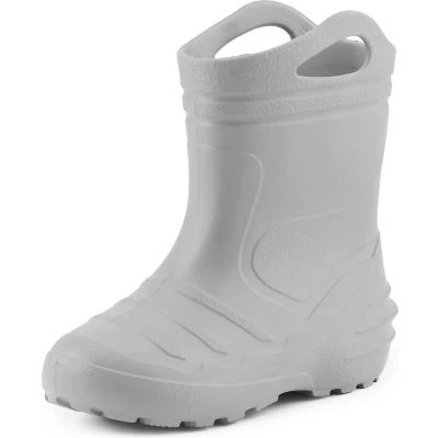 Afbeelding van Ladeheid LA KL 051 Kinder Regenlaarzen Rubber met Binnenschoen en Grepen Waterdicht EVA Wasbare Grijs 34