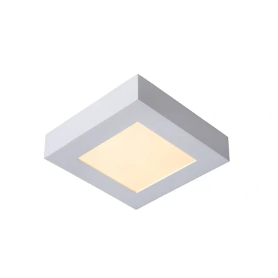 Afbeelding van Lucide BRICE LED Plafonnière Dimb. 1x15W IP44 Wit