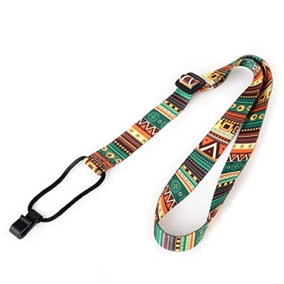 Afbeelding van Berfea Ukulele Strap Hawaii etnische stijl nek sling riem voor ukelele, verstelbare ukelele nekband zonder boor, Kleur, M