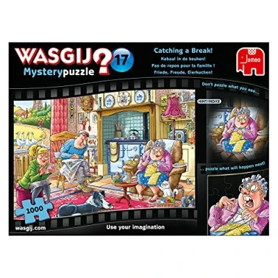 Afbeelding van Wasgij Mystery puzzel 17 kabaal in de keuken! 1000 stukjes