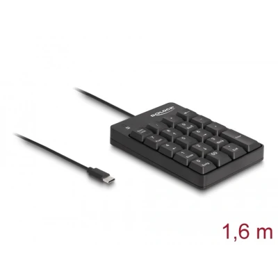 Afbeelding van Delock USB Type C™ Nummernblock 19 Tasten schwarz HQ products
