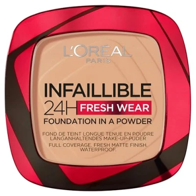 Afbeelding van 1+1 gratis: L&#039;Oréal Infaillible 24H Fresh Wear Foundation Poeder 245 Golden Honey 8 gr