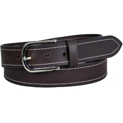 Afbeelding van Luxe Riem Volnerf Leer / Leder Totale Lengte 120 cm Bruin
