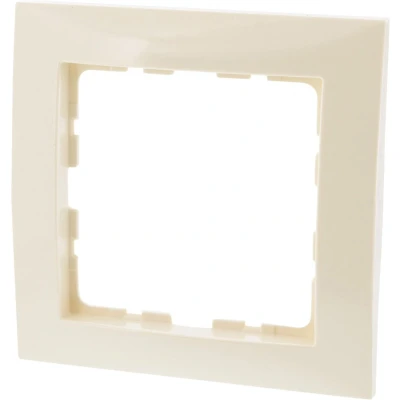 Afbeelding van Berker S1 afdekraam inbouw 1 voudig crÃ ̈me set 10 stuks 54.102.21