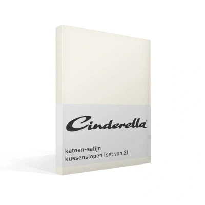 Afbeelding van Cinderella Sundays Kussenslopen 60x70 cm Satijn Zandkleur set van 2 stuks
