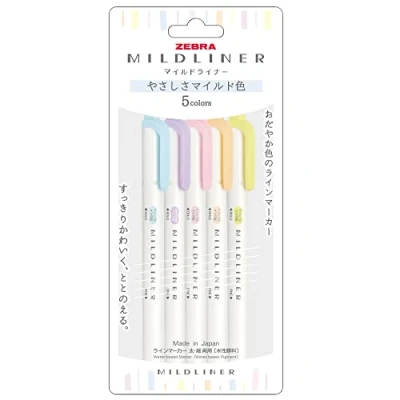 Afbeelding van Zebra Mildliner WKT7 5C NTC Fluorescerende stift, milde kleur