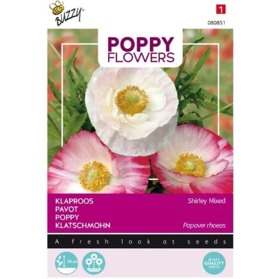 Afbeelding van Poppy Klaproos/Papaver Shirley gemengd
