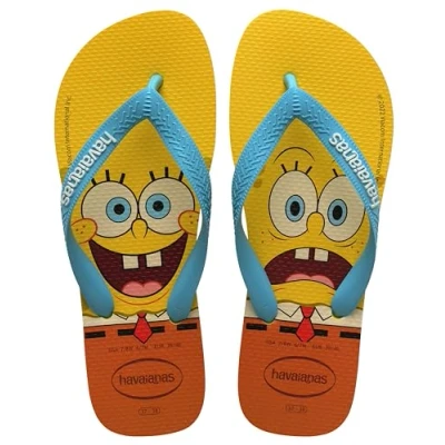 Afbeelding van Havaianas Unisex Top Spongebob Flip Flop, Geel, 4.5/5 UK, UK