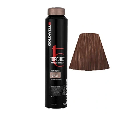 Afbeelding van Goldwell Topchic Depot Bus 6 KS Zwartgeblakerd Koper Zilver 250 ml