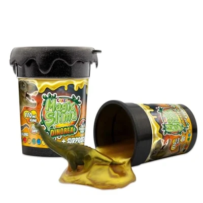Afbeelding van CRAZE Magic Slime DINOREX Slijm voor kinderen, in 110 ml doos met dinosaurusspeelgoed, slijmset verrassing, kinderslijm veilig en zonder resten