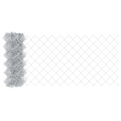 Afbeelding van vidaXL Kettingslink Hek 0.8x10 m Gegalvaniseerd Staal