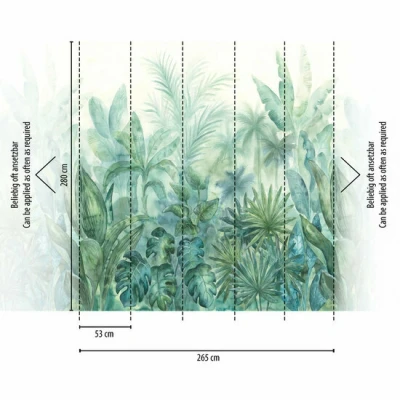 Afbeelding van AS Creation The Wall Travel Styles Groen 39230 1 392301 / Blauw