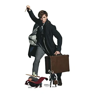 Afbeelding van Star Cutouts Ltd SC4055 Newt Scamander Eddie Redmayne Lifesize Karton Knipsel De Geheimen van Perkamentus