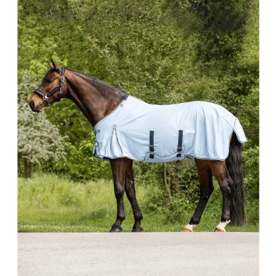 Afbeelding van Waldhausen Vliegendeken Protect Lichtblauw/Donkerblauw 145/195