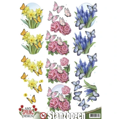 Afbeelding van Nr. 3 Spring 3D Push Out Amy Design