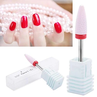 Afbeelding van Professionele keramische slijpkop voor nagels, 5 soorten cilinders, vorm het slijpen van nageltip, nagelkunst, boor, polijstkop, nagelboor (21 stuks)