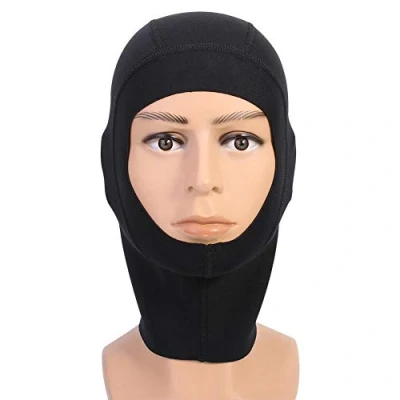 Afbeelding van Keenso Duikmuts, uniseks, 1 mm/3 mm, bivakmuts, zwart, van neopreen, voor snorkelen, overall met capuchon, verschillende hoed (M mm)