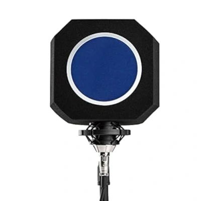 Afbeelding van Professioneel microfoonwindscherm, draagbare microfoon popfilter voor opnamestudio&#039;s, geluidsabsorberend reflectiefilter, zangstudiocabine geluidsschildschuim