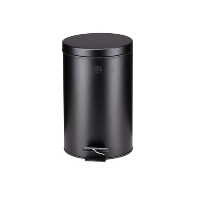 Afbeelding van Dirt Devil Pedaalemmer 12 Liter Pullenbak Badkamer RVS Zwart