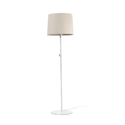 Afbeelding van Faro Lighting (UK) SAMBA Vloerlamp Rond Tappered Shade White, E27
